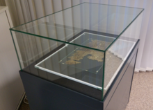 The Constitutio Antoniniana (contemporaneous Greek translation) in a display case Constitutio Antoniniana.png