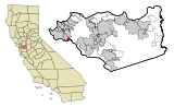 Contra Costa County California Incorporated and Unincorporated areas Kensington Highlighted.svg