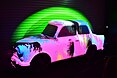 Cyber Trabant with fan graffiti at Zoo Station exhibit.jpg
