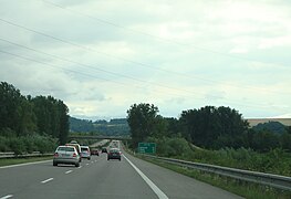 D1 motorway near Dubnica nad Váhom