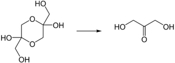 Cleavage of the dimer from DHA to the monomer