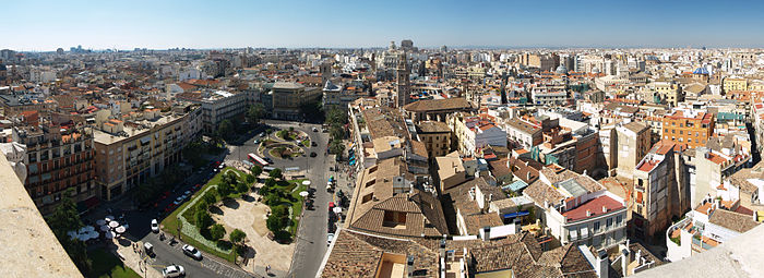 Panoramica della città dalla Torre del Micalet