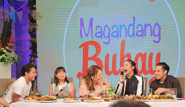 Daniel Padilla and family on Magandang Buhay in 2016