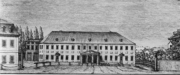 The old Weimar Hoftheater in 1800