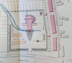 Plan du carreau de fosse et des corons.