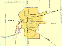 Carte détaillée de Covington