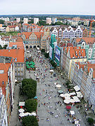 View of the long market from the tower of the old city hall (850 meters)