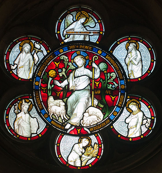 File:Dublin Christ Church Cathedral Passage to Synod Hall Window Fruit of the Spirit 2012 09 26.jpg