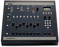 An E-mu SP-1200, as used in the album's production. E-mu SP-1200 (111607sp1200).jpg