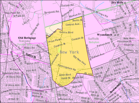 East farmingdale ny map