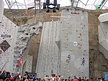 Climbers on the Speed Wall, IFSC World Youth Championship, 2010 Edinburgh International Climbing Arena 2010 530.JPG