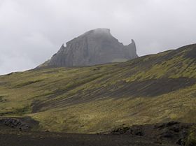 L'Einhyrningur vue depuis l'ouest.