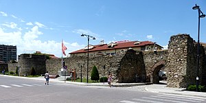 Blick auf die Festung, eines der Wahrzeichen von Elbasan (2015)