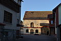 Large barn in a courtyard