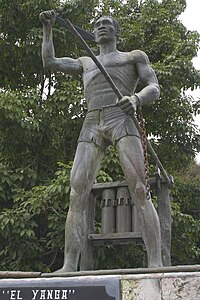 Statue of Gaspar Yanga, Veracruz, Mexico