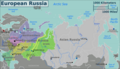 Carte schématique de la Russie