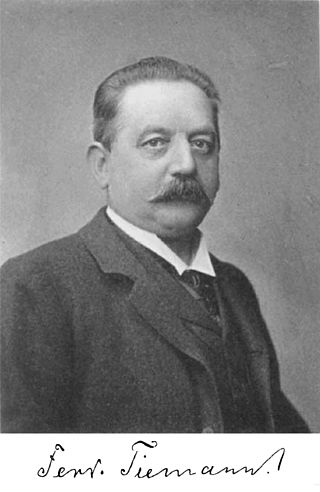 <span class="mw-page-title-main">Ferdinand Tiemann</span> German chemist (1848–1899)