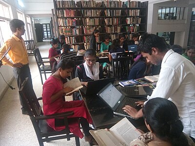 Faculty members training students to add the references to Wikipedia articles