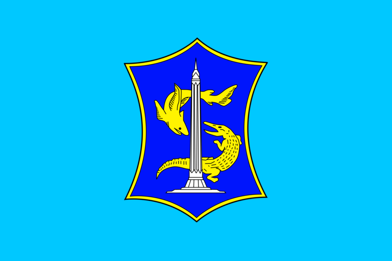 File:Flag of Surabaya City.png