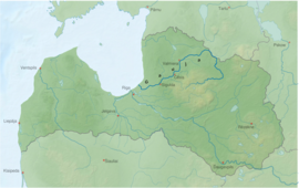 Mapa povodia rieky