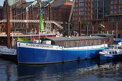 Flussschifferkirche Hamburg im Zollkanal