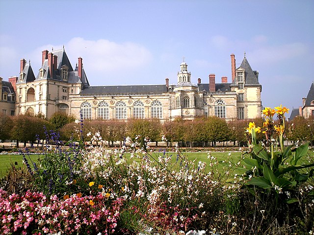 The palace at Fontainebleau as it now stands