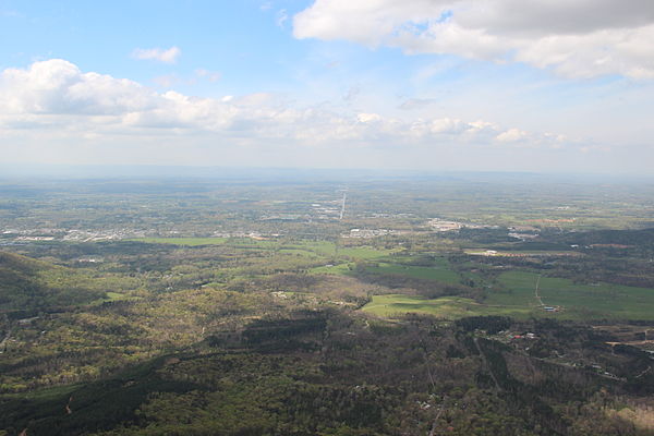 View of Murray County from Fort Mountain State Park.