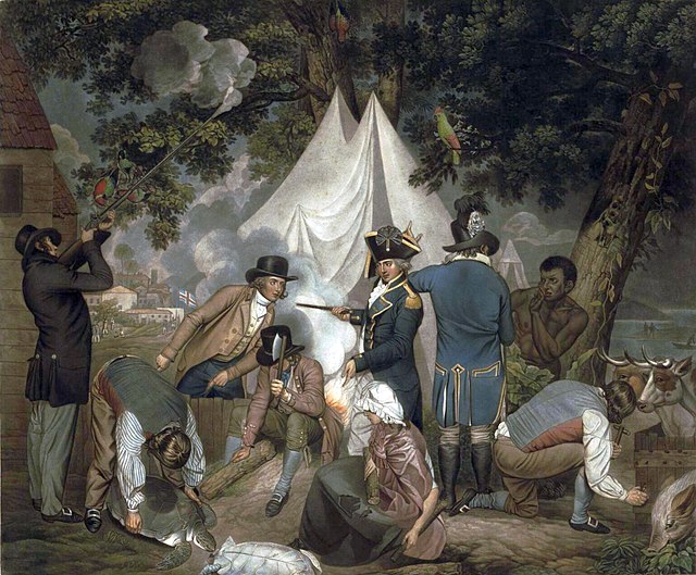 Founding of the settlement of Port Jackson at Botany Bay in New South Wales in 1788 – Thomas Gosse