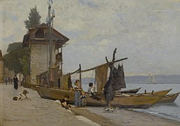 François Bocion, "Le Port de Tourronde".