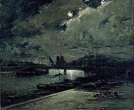 Quai de la Seine, Paris, au clair de lune (1898), musée des beaux-arts de Houston.