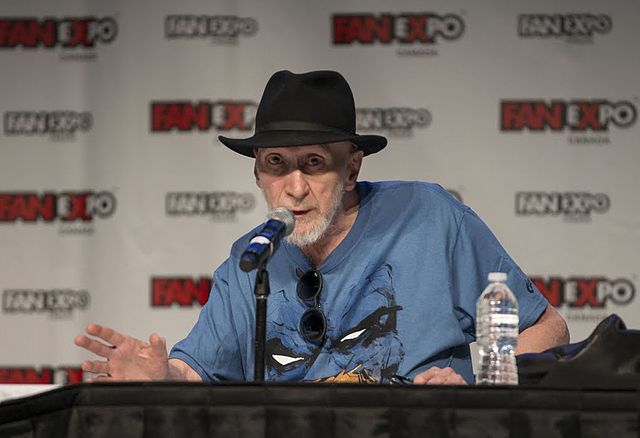Miller during a The Dark Knight III: The Master Race panel held at Fan Expo 2016 in Toronto, Canada