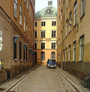 Gaffelgränd street in Gamla stan, Stockholm, Sweden