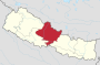 Provincie Gandakí na mapě Nepálu