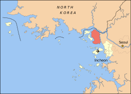 Kaart van Ganghwa