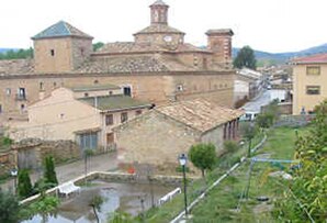 Gea de Albarracín - town center with Convento del Carmen