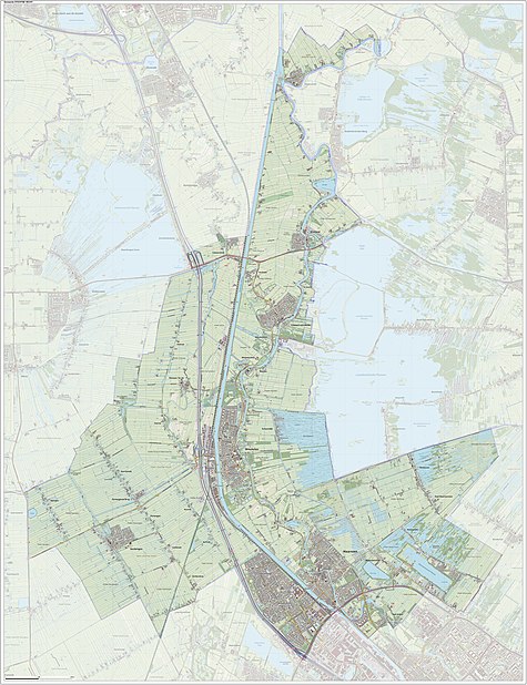 Голландская топографическая карта Stichtse Vecht, июнь 2015 г.