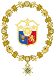 Obecný erb prezidenta Filipín (Řád Karla III.).svg