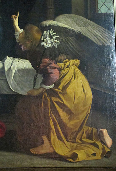 File:Genova, san siro, int., orazio gentileschi, annunciazione, 1639, 04.JPG