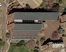 An aerial view of the center. Georgetown Intercultural Center USGS.jpg
