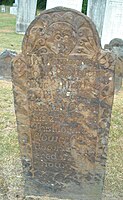 Gravestone carved by Bartlett dated 1796. Norwich, VT