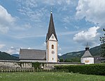 Gloednitz parish church hl Margareta fortified cemetery and fortified tower 24072015 6205.jpg