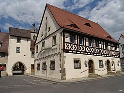 Gochsheim-Rathaus und Kirchenburg