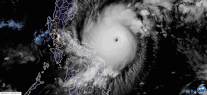 Typhoon Goni making landfall on October 31