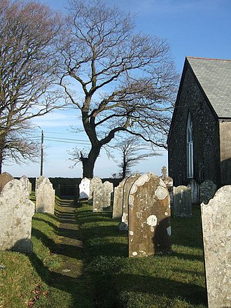The graveyard of Trevadlock Cross Methodist Chapel Graveyard,Trevadlock Cross Chapel - geograph.org.uk - 638448.jpg