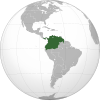 Lage und Gebiet der República de Colombia („Großkolumbien“)