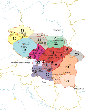 sámova říše mapa Velkomoravská říše – Wikipedie sámova říše mapa