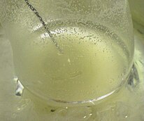 A solution of a carbonyl compound is added to a Grignard reagent. (See gallery) Grignard reaction experiment 07.jpg