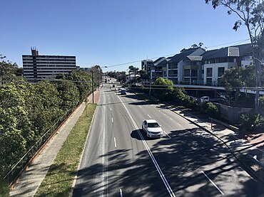 Guildford Road viewed from Sixth Avenue footbridge, facing west.jpg