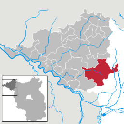 Läget för kommunen Gumtow i Landkreis Prignitz