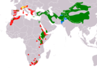 Aire de répartition du Gypaète barbu